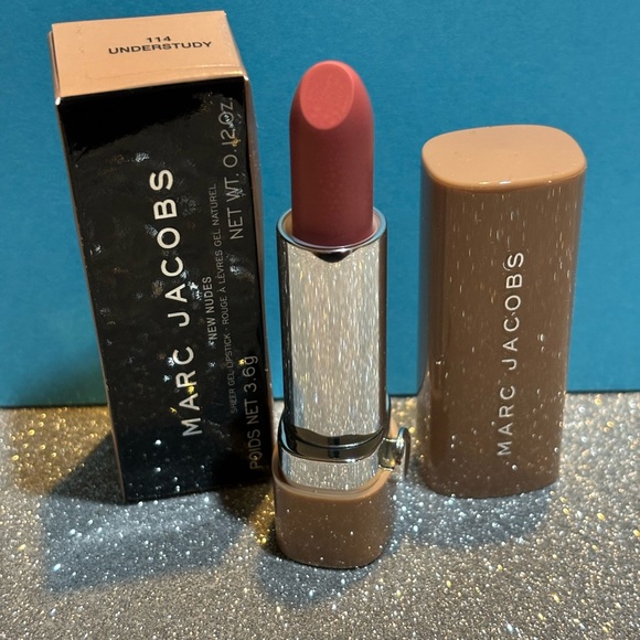 BNIB! HTF! MARC JACOBS New Nudes Sheer Gel Lipstick in UNDERSTUDY 114 ๐๐ - Picture 8 of 8